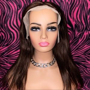 CHOCOLATE BROWN STRAIGHT HD 13X4 LACE FRONT WIG VIRGIN HUMAN HAIR 150 DENSITY #4